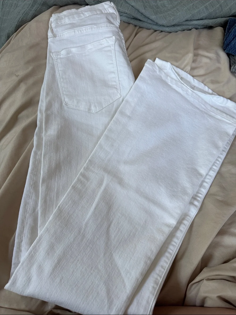 Frame Denim White Le High Flare Jeans Size 27